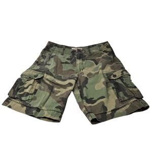 Vintage Camo Cargo Shorts Men's Size 34 Arizona Jean Co Y2K Pockets